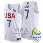 Camiseta USA 2016 Kyle Lowry NO 7 Blanco