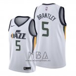 Camiseta Utah Jazz Jarrell Brantley NO 5 Association 2019-20 Blanco