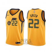 Camiseta Utah Jazz Jeff Green NO 22 Statement Amarillo