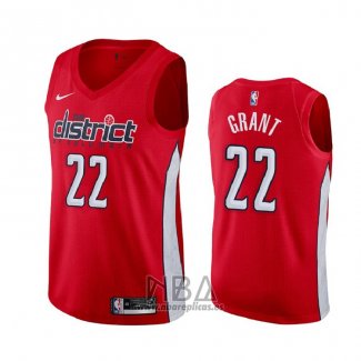 Camiseta Washington Wizards Jerian Grant NO 22 Earned 2020 Rojo