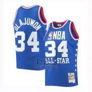 Camiseta All Star 1985 Hakeem Olajuwon NO 34 Azul