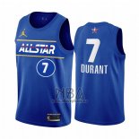 Camiseta All Star 2021 Brooklyn Nets Kevin Durant NO 7 Azul