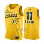 Camiseta All Star 2021 Indiana Pacers Domantas Sabonis NO 11 Oro