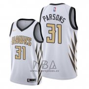 Camiseta Atlanta Hawks Chandler Parsons NO 31 Ciudad Blanco