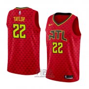 Camiseta Atlanta Hawks Isaiah Taylor NO 22 Statement 2017-18 Rojo