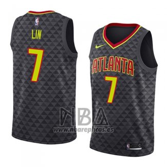 Camiseta Atlanta Hawks Jeremy Lin NO 7 Icon 2018 Negro