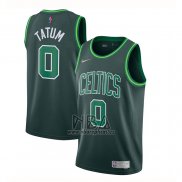 Camiseta Boston Celtics Jayson Tatum NO 0 Earned 2020-21 Verde