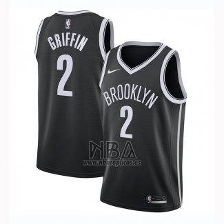 Camiseta Brooklyn Nets Blake Griffin NO 2 Icon 2020-21 Negro