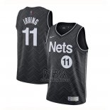 Camiseta Brooklyn Nets Kyrie Irving NO 11 Earned 2020-21 Negro