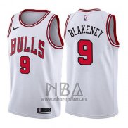 Camiseta Chicago Bulls Antonio Blakeney NO 9 Association 2017-18 Blanco