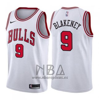 Camiseta Chicago Bulls Antonio Blakeney NO 9 Association 2017-18 Blanco