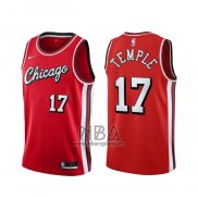 Camiseta Chicago Bulls Garrett Temple NO 17 Ciudad 2021-22 Rojo