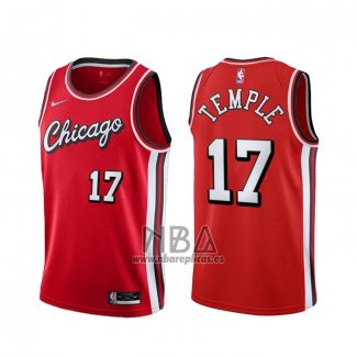 Camiseta Chicago Bulls Garrett Temple NO 17 Ciudad 2021-22 Rojo