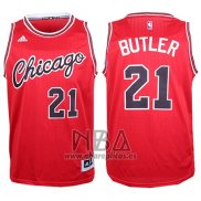 Camiseta Chicago Bulls Jimmy Butler NO 21 Retro Rojo