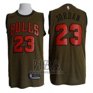 Camiseta Chicago Bulls Michael Jordan NO 23 Nike Verde