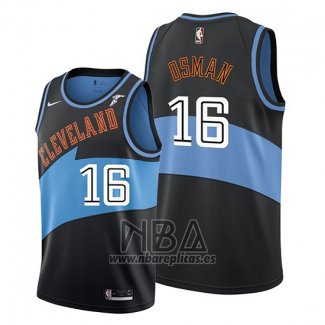 Camiseta Cleveland Cavaliers Cedi Osman NO 16 Classic Edition 2019-20 Negro