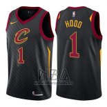 Camiseta Cleveland Cavaliers Rodney Hood NO 1 Statement 2017-18 Negro