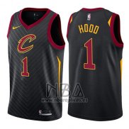 Camiseta Cleveland Cavaliers Rodney Hood NO 1 Statement 2017-18 Negro