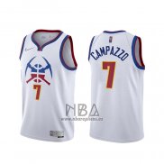 Camiseta Denver Nuggets Facundo Campazzo NO 7 Earned 2020-21 Blanco