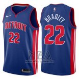 Camiseta Detroit Pistons Avery Bradley NO 22 Icon 2017-18 Azul