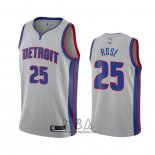 Camiseta Detroit Pistons Derrick Rose NO 25 Statement 2020-21 Gris