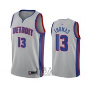 Camiseta Detroit Pistons Khyri Thomas NO 13 Statement 2020-21 Gris