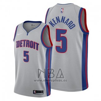 Camiseta Detroit Pistons Luke Kennard NO 5 Statement Gris