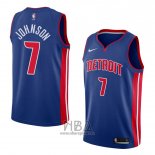 Camiseta Detroit Pistons Stanley Johnson NO 7 Icon 2018 Azul