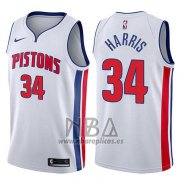 Camiseta Detroit Pistons Tobias Harris NO 34 Association 2017-18 Blanco