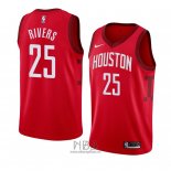 Camiseta Houston Rockets Austin Rivers NO 25 Earned 2018-19 Rojo