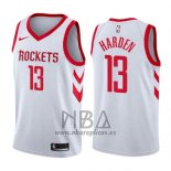 Camiseta Houston Rockets James Harden NO 13 Association 2019 Blanco