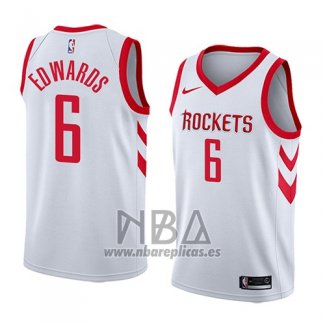 Camiseta Houston Rockets Vincent Edwards NO 6 Association 2018 Blanco