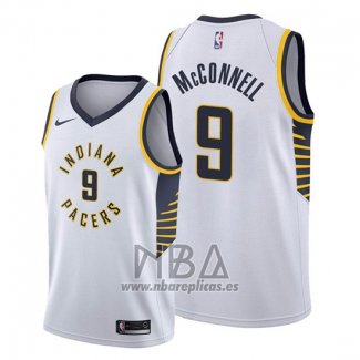 Camiseta Indiana Pacers T.j. Mcconnell NO 9 Association 2019-20 Blanco