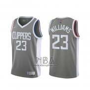 Camiseta Los Angeles Clippers Lou Williams NO 23 Earned 2020-21 Gris