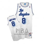 Camiseta Los Angeles Lakers Kobe Bryant NO 8 Retro Blanco2