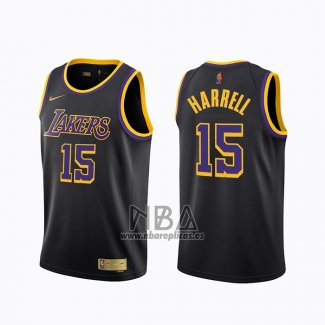 Camiseta Los Angeles Lakers Montrezl Harrell NO 15 Earned 2020-21 Negro