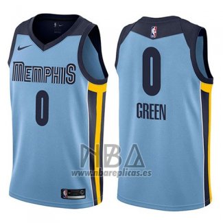 Camiseta Memphis Grizzlies Jamychal Green NO 0 Statement 2017-18 Azul