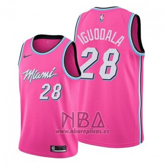 Camiseta Miami Heat Andre Iguodala NO 28 Earned 2019-20 Rosa