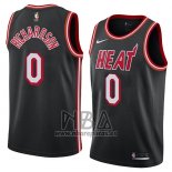 Camiseta Miami Heat Josh Richardson NO 0 Classic 2018 Negro