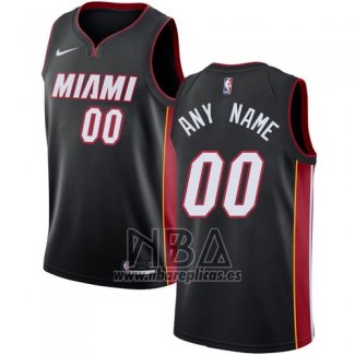 Camiseta Miami Heat Personalizada 2017-18 Negro