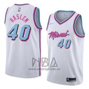 Camiseta Miami Heat Udonis Haslem NO 40 Ciudad 2018 Blanco