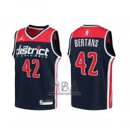 Camiseta Nino Washington Wizards Davis Bertans NO 42 Association 2020-21 Azul