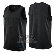 Camiseta Oklahoma City Thunder Russell Westbrook NO 0 MVP Negro