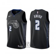 Camiseta Orlando Magic Al-Farouq Aminu NO 2 Ciudad 2019-20 Negro