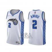 Camiseta Orlando Magic Al-Farouq Aminu NO 2 Earned 2020-21 Blanco