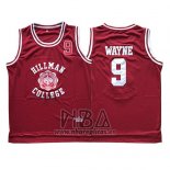 Camiseta Pelicula Hillman College Dwayne Wayne NO 9 Rojo