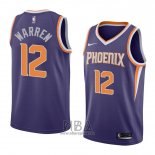 Camiseta Phoenix Suns Tj Warren NO 12 Icon 2018 Violeta