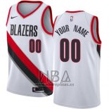 Camiseta Portland Trail Blazers Personalizada 2017-18 Blanco