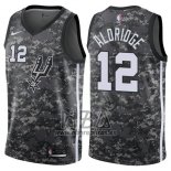 Camiseta San Antonio Spurs LaMarcus Aldridge NO 12 Ciudad 2017-18 Gris