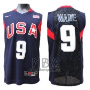 Camiseta USA 2008 Wade NO 9 Azul